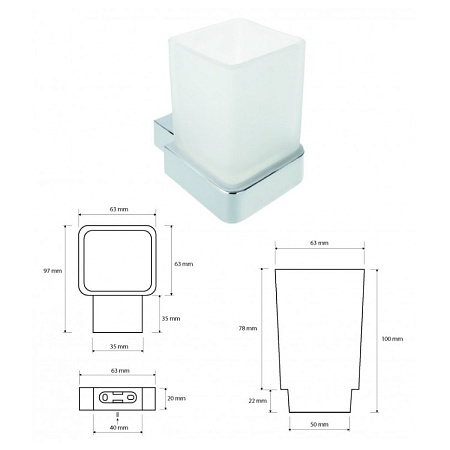Держатель зубных щеток Bemeta Via 135011012