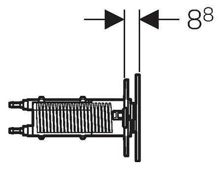 Кнопка смыва Geberit Sigma 70 115.630.SJ.1 черная, 12 см