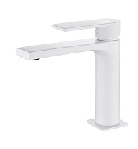 Смеситель AQG Alpha 01ALP100BL для раковины, белый матовый