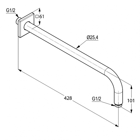 Душевой комплект Kludi Pure&Style 406300575 хром