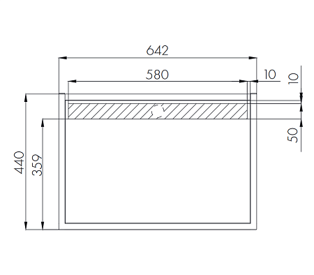 Столешница Aquaton Лофт Фабрик 1A242903LTDU0 60 дуб эндгрейн