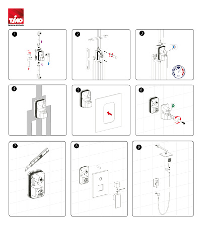 Душевой комплект Timo Selene SX-2069/17SM золото