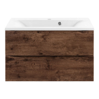 Тумба с раковиной Vincea Mia VMC-2MA750RW 75 подвесная, 2 выкатных ящика, R.Wood