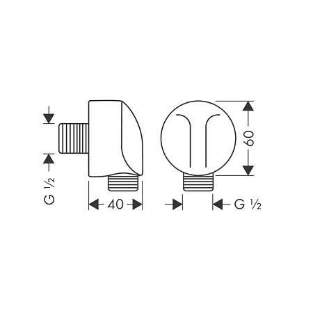Шланговое подключение Hansgrohe Fixfit Е 27454670 черный матовый