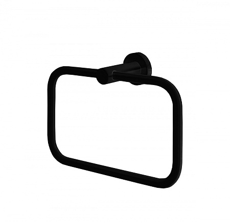 Полотенцедержатель Colombo Plus W4931.NM 21 кольцо, черный матовый