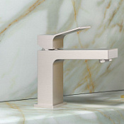 Смеситель Bossini Aki Z00707.094 для раковины, никель шлифованный