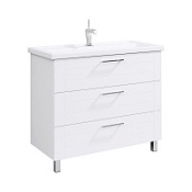 Тумба с раковиной Aqwella Манчестер MAN01103 100 напольная, белый