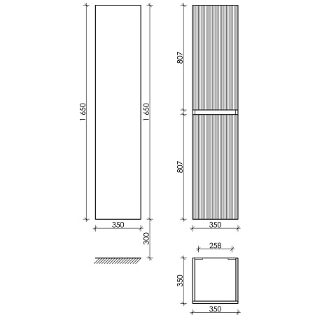 Шкаф-пенал Sancos Snob R PSNR35W Bianco