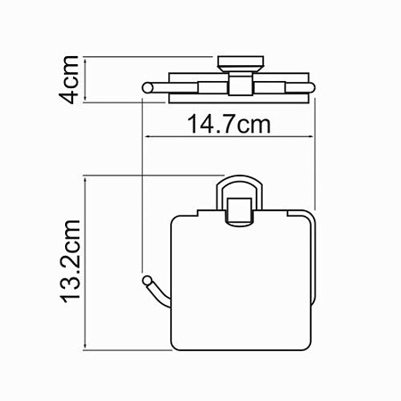 Держатель туалетной бумаги WasserKRAFT Oder K-3025 с крышкой, хром