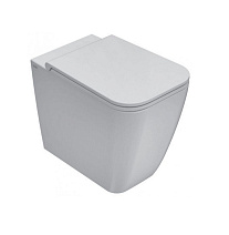 Унитаз приставной Globo Stone ST004.BI белый