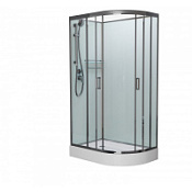 Душевая кабина Frank F418L Brilliant 100*80 без крыши, хром