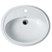 Раковина встраиваемая сверху Simas Arcade AR 859 bia 61x50,5x21 с 1 отверстием под смеситель, белый