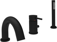 Смеситель Paffoni Light LIG047NO на борт ванны, черный матовый