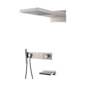 Душевой комплект Boheme Zodiac 132-2-NB для душа, с изливом, никель брашированный