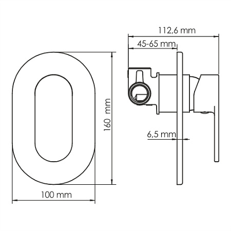 Смеситель WasserKRAFT Elbe 7451 для душа