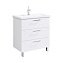 Тумба с раковиной Aqwella Манчестер MAN01083 80 напольная, белый