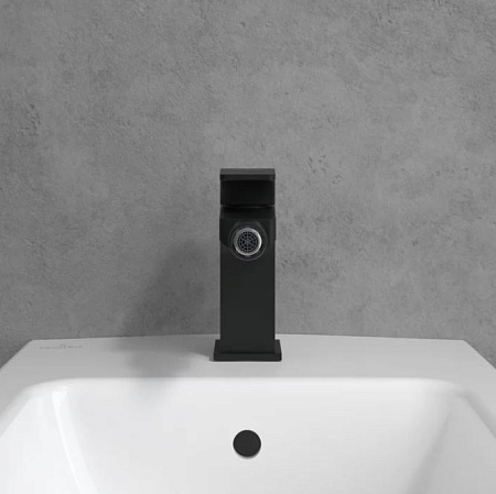 Смеситель Villeroy & Boch Architectura Square TVB125001000K5 для биде, черный матовый