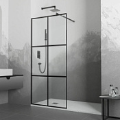 Душевая перегородка RGW Walk In WA-011B 90x200 прозрачное/черный