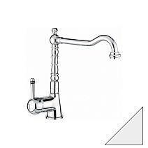 Смеситель Emmevi Laguna 40516BEG для кухонной мойки, белый гранит