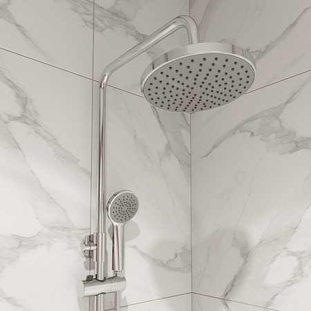 Душевая стойка Milardo Simp SIMSB1FM89 хром