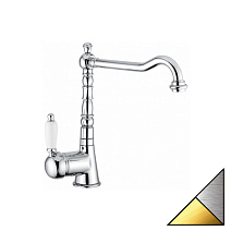 Смеситель Emmevi Laguna 40517CO для кухонной мойки, хром/золото