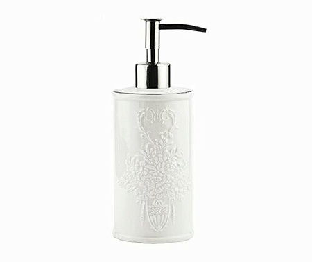 Дозатор для жидкого мыла WasserKRAFT Rossel К-5799 хром/белый