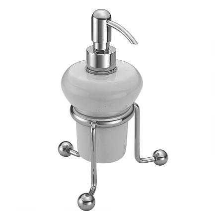 Дозатор Huber Croisette 4030.01H.CR хром/белый