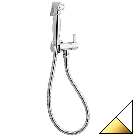 Гигиенический душ Emmevi 132/BO с запорным вентилем, белый/золото