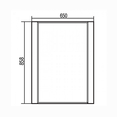 Зеркало Aquaton Ария 1A133702AA010 65 белый