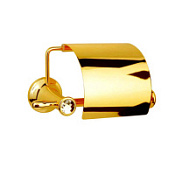 Держатель туалетной бумаги Boheme Chiaro 10501 с крышкой, золото