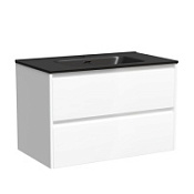 Тумба с раковиной Sancos Libra 80 LB80W белый/черный