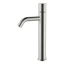 Смеситель Boheme Stick 122-NB для раковины, ручка Diamond, никель брашированный