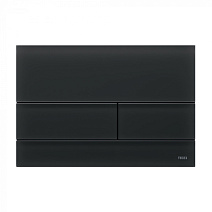 Кнопка смыва Tece Square II 9240825 стекло черное сатинированное