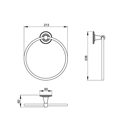 Полотенцедержатель Timo Nelson 150050/00 хром