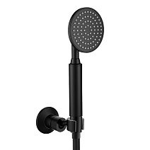 Ручной душ со шлангом и держателем Cezares Eco ECO-KD-NOP черный матовый