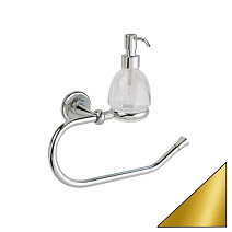 Полотенцедержатель Stil Haus Regal RG79D(16) с дозатором золото