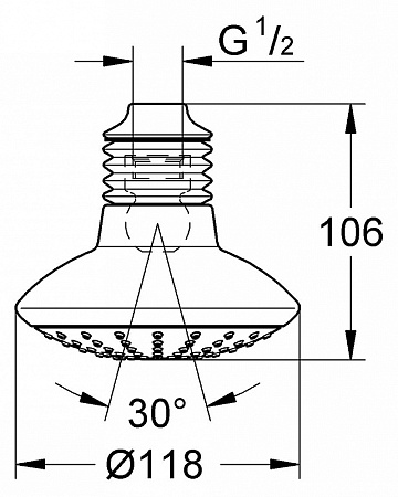 Верхний душ Grohe Euphoria 110 Mono 27270000