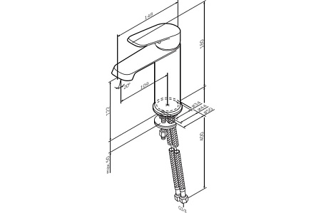 Смеситель Am.Pm Func F8F02100 для раковины хром