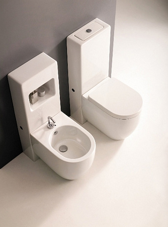 Крышка-сиденье Kerasan Flo 318701bi/cr с микролифтом