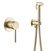 Гигиенический душ со смесителем ABBER Emotion AF8825G золото матовое Гигиенический душ со смесителем ABBER Emotion AF8825G золото матовое