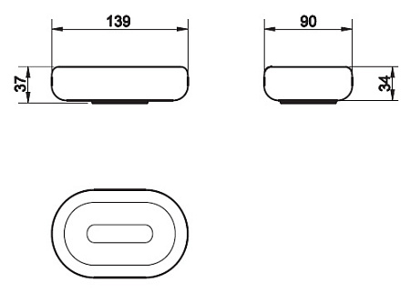 Мыльница Gessi Goccia 38025.031 белая