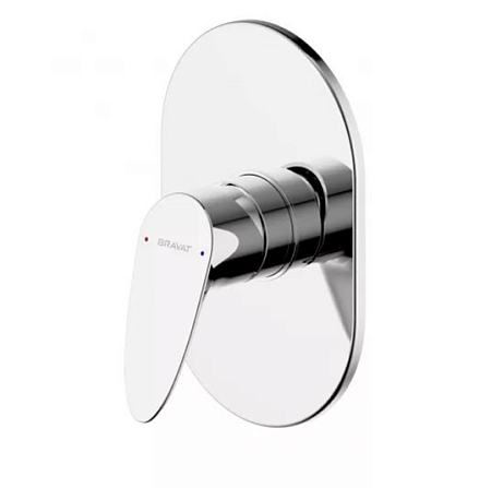 Смеситель Bravat Drop PB84898CP-RUS встраиваемый хром