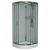 Душевая кабина Frank F420 Brilliant 120x120 стекло прозрачное, хром