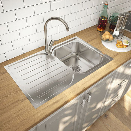 Мойка кухонная IDDIS Strit S STR78SDi77 78х48 хром