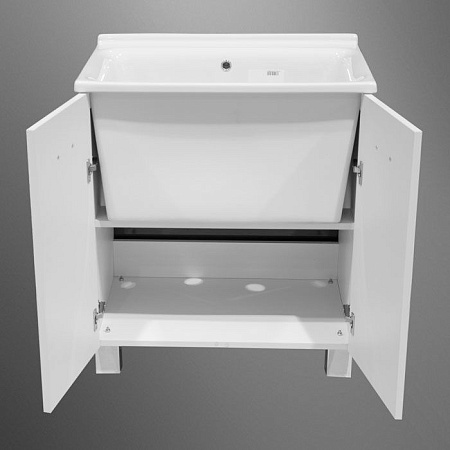 Тумба c хозяйственной раковиной Kerasan Aquadom 9164k3*0 75х50 белый матовый