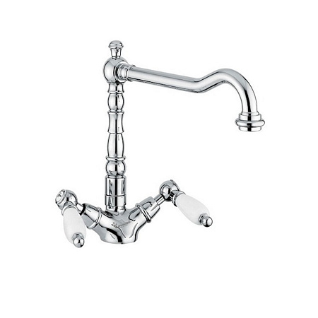 Смеситель Emmevi Deco Ceramic 121617CR для кухонной мойки, хром