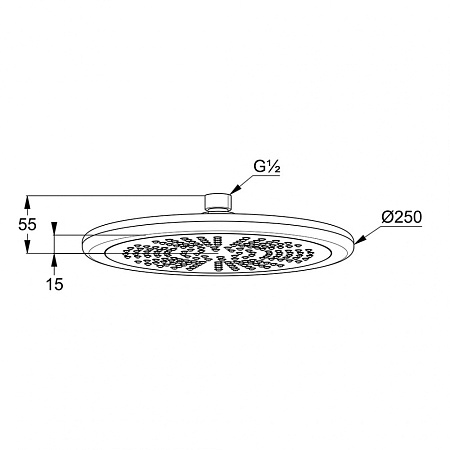 Верхний душ Kludi Freshline 6751105-00 хром