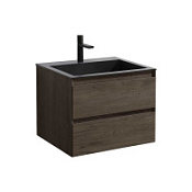 Тумба с раковиной Vincea Luka VMC-2L600RO 60 подвесная, 2 выкатных ящика, R.Oak