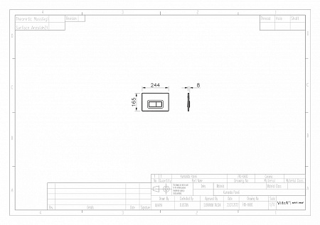 Кнопка смыва VitrA 740-0680 хром