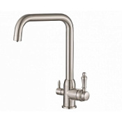 Смеситель Zorg Steel Hammer SH 725 SATIN для кухонной мойки, сатин